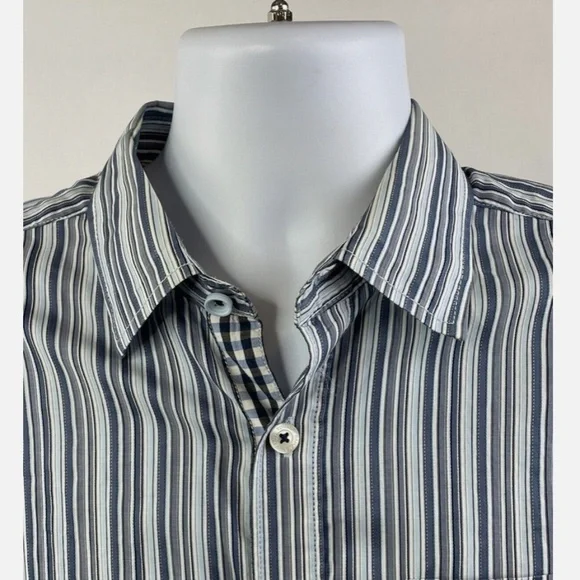 Tommy Bahama Jeans Striped/checked Island shirt, XL - Picture 1 of 7